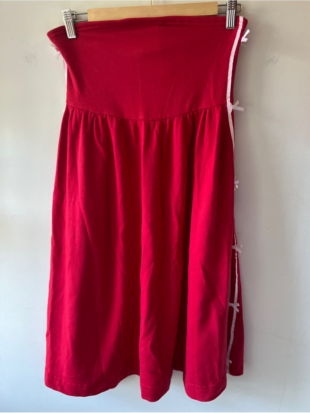 Daily Practice Strapless Side Bow Midi Dress